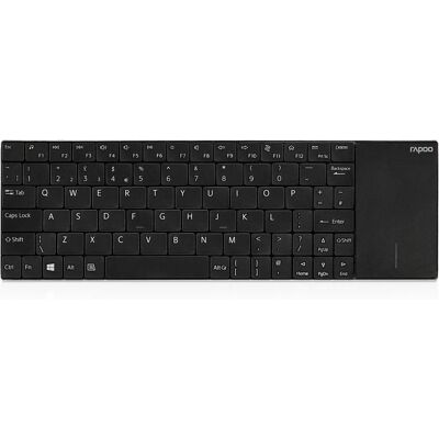 Rapoo 2710 Draadloze Toetsenbord met Touchpad - Zwart Rapoo 2710 Draadloze Toetsenbord met Touchpad - Zwart