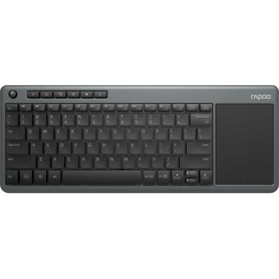 Rapoo K2600 - Kabellose Tastatur mit Touchpad - Grau Rapoo K2600 - Kabellose Tastatur mit Touchpad - Grau