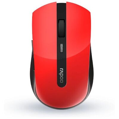 Rapoo 7200M Draadloze Bluetooth Muis - Linkshandig, Rood Rapoo 7200M Draadloze Bluetooth Muis - Linkshandig, Rood