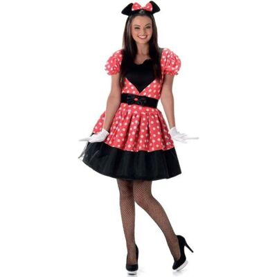 Animal Miss Mouse Costume - Women - Red/White/Black - Costumes Animal Miss Mouse Costume - Women - Red/White/Black - Costumes