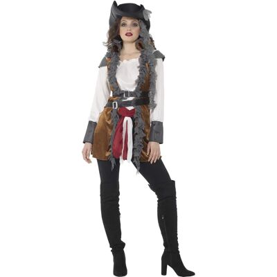 Déguisement de pirate avec gilet pour femme - Pirate - Publicité Déguisement de pirate avec gilet pour femme - Pirate - Publicité