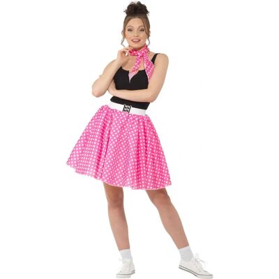 N/A - Robe à pois rose des années 50 - Robe - Publicité N/A - Robe à pois rose des années 50 - Robe - Publicité
