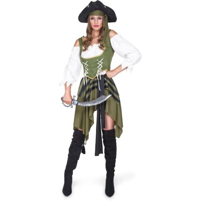Déguisement de pirate bucanier vert pour femme Rubies S - Publicité Déguisement de pirate bucanier vert pour femme Rubies S - Publicité