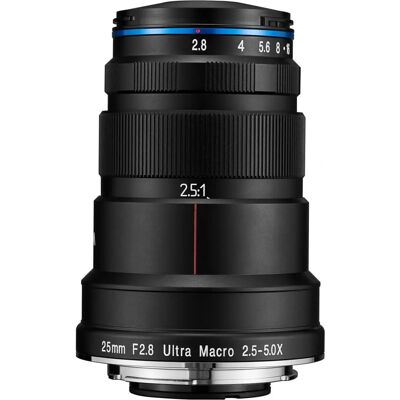 Obiettivo Macro Laowa 25mm f/2.8 - Compatto, Messa a Fuoco Manuale, 5X Max Obiettivo Macro Laowa 25mm f/2.8 - Compatto, Messa a Fuoco Manuale, 5X Max