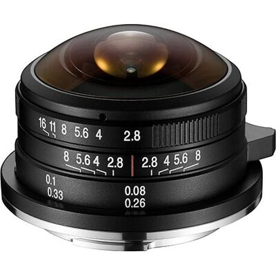 Laowa 4mm f/2.8 Fisheye MFT Svart - Fisheye-objektiv Laowa 4mm f/2.8 Fisheye MFT Svart - Fisheye-objektiv
