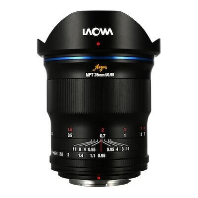 Laowa Argus 25mm f/0.95 MFT - Kompakt Fényképezőgépobjektiv gyenge fényhez Laowa Argus 25mm f/0.95 MFT - Kompakt Fényképezőgépobjektiv gyenge fényhez