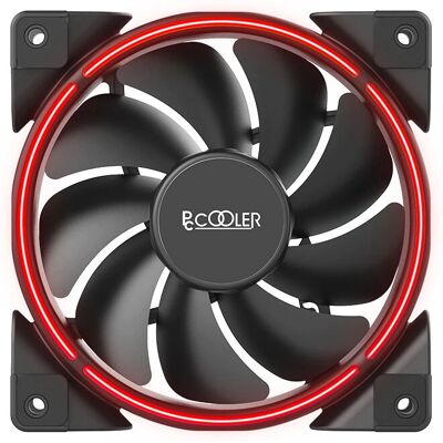Pccooler CORONA Ventilateur PC LED Rouge 120mm - Ventilateur Boîtier - Publicité Pccooler CORONA Ventilateur PC LED Rouge 120mm - Ventilateur Boîtier - Publicité