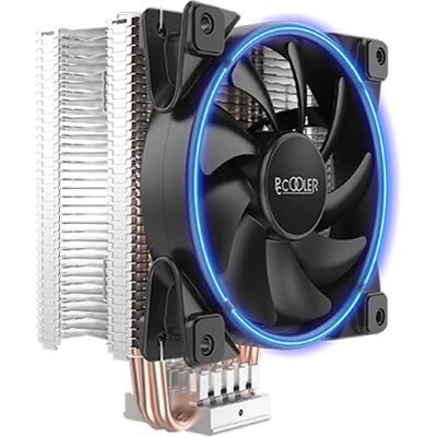 Pccooler GI-X4B-V2 Corona Blau CPU Kühler - Unterstützt Intel/AMD, 12cm Lüfter Pccooler GI-X4B-V2 Corona Blau CPU Kühler - Unterstützt Intel/AMD, 12cm Lüfter