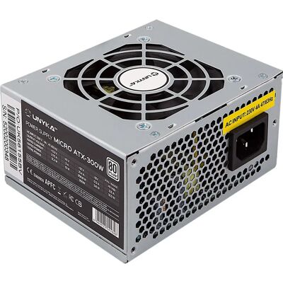 Alimentatore Unykach SFX 300W - PFC attivo, ventola 80mm Alimentatore Unykach SFX 300W - PFC attivo, ventola 80mm