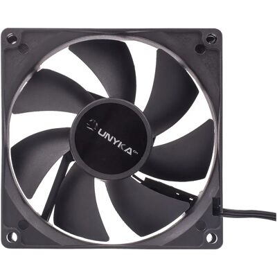 Ventilador de caixa de computador UNYKAch 90 mm - Preto - 7 pás - 19 dB Ventilador de caixa de computador UNYKAch 90 mm - Preto - 7 pás - 19 dB
