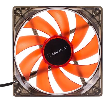 Sistema di raffreddamento UNYKAch 51792 - Grigio, LED rosso, Ventilatore 120mm Sistema di raffreddamento UNYKAch 51792 - Grigio, LED rosso, Ventilatore 120mm