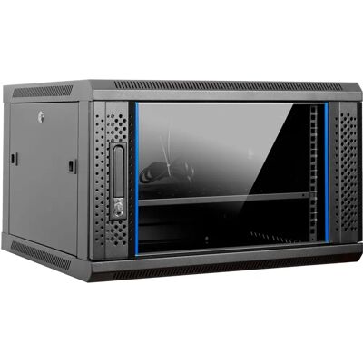 Aiten Data Armario Rack Mural - 19 pulgadas, 6U, Negro Aiten Data Armario Rack Mural - 19 pulgadas, 6U, Negro