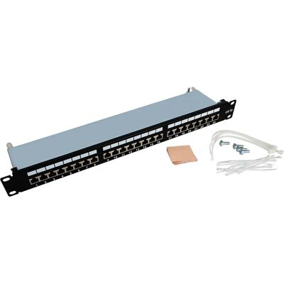 Panel de Conexión Aiten Data 24 Puertos Categoría 5e/6 - Rack 1U Panel de Conexión Aiten Data 24 Puertos Categoría 5e/6 - Rack 1U