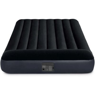 Intex Matelas gonflable double noir avec technologie Dura-Beam - Publicité Intex Matelas gonflable double noir avec technologie Dura-Beam - Publicité