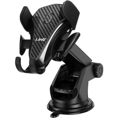 Support Téléphone Voiture LinQ - Ventouse, Rotation 360°, Universel - Publicité Support Téléphone Voiture LinQ - Ventouse, Rotation 360°, Universel - Publicité