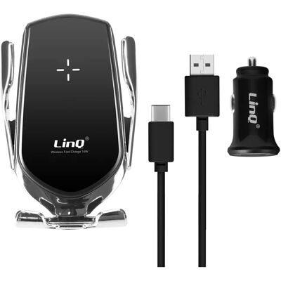 Soporte para coche LinQ 3 en 1 - Cargador inalámbrico y soporte Soporte para coche LinQ 3 en 1 - Cargador inalámbrico y soporte