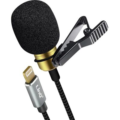 Microphone Cravate Lightning LinQ - Son 360° Omnidirectionnel - Publicité Microphone Cravate Lightning LinQ - Son 360° Omnidirectionnel - Publicité