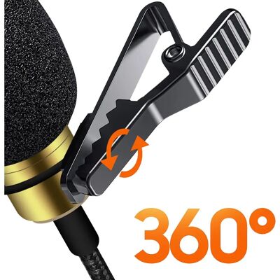 Microphone Clip LinQ 3.5mm Sonido Omnidirectionnel - Publicité Microphone Clip LinQ 3.5mm Sonido Omnidirectionnel - Publicité