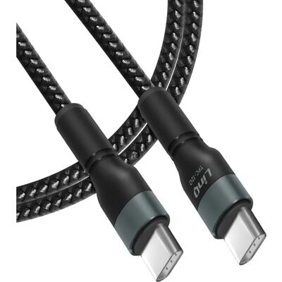 Câble USB-C à USB-C LinQ - Charge rapide 60W - 1,8m - Publicité Câble USB-C à USB-C LinQ - Charge rapide 60W - 1,8m - Publicité