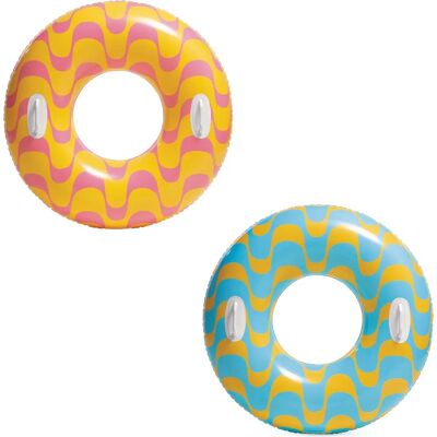 Intex 59256NP Anel de natação de vinil multicolorido - 91cm Intex 59256NP Anel de natação de vinil multicolorido - 91cm