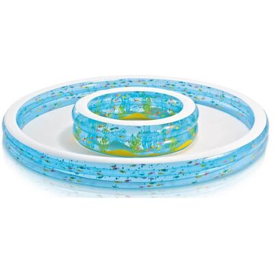 Piscina gonfiabile doppia Intex - Multicolore Piscina gonfiabile doppia Intex - Multicolore