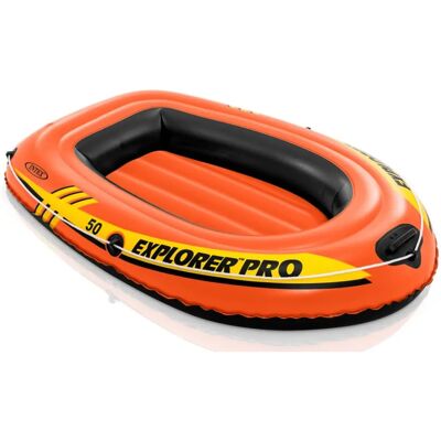 Intex Explorer Pro 50 Luftboot - Leicht, Orange, 137x23x85cm Intex Explorer Pro 50 Luftboot - Leicht, Orange, 137x23x85cm