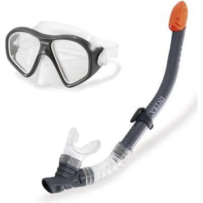 Intex Reef Rider Schwimmset - Taucherbrille, Schnorchel, Schwarz Intex Reef Rider Schwimmset - Taucherbrille, Schnorchel, Schwarz