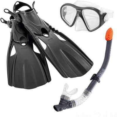 Set snorkeling nero per giovani Intex Set snorkeling nero per giovani Intex