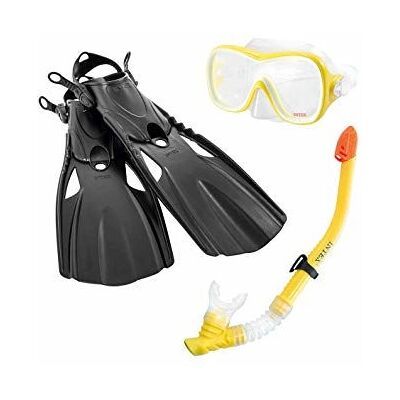 Kit de Natation Intex 55658 - Hypoallergénique, Ajustable, Anti-Éclaboussures - Publicité Kit de Natation Intex 55658 - Hypoallergénique, Ajustable, Anti-Éclaboussures - Publicité