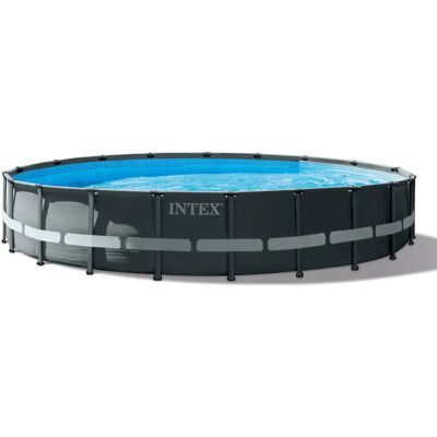 Piscina Rotonda Esterna Intex Grigia - 610x122 cm Piscina Rotonda Esterna Intex Grigia - 610x122 cm