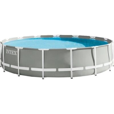 Intex Prism Rahmen - Aufstellpool 457x122 cm - Grau Intex Prism Rahmen - Aufstellpool 457x122 cm - Grau