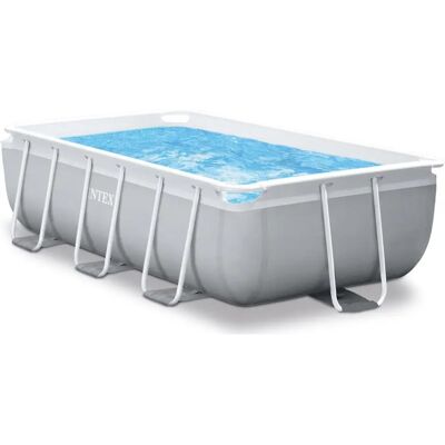 Intex Prism Frame Rechteckbecken - Aufstellbecken 3539L - Grau Intex Prism Frame Rechteckbecken - Aufstellbecken 3539L - Grau