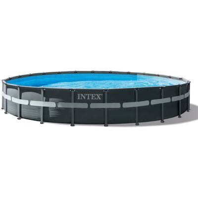 Piscine hors-sol Intex 26340NP - Ronde, Anthracite & Bleu - 47241L - Publicité Piscine hors-sol Intex 26340NP - Ronde, Anthracite & Bleu - 47241L - Publicité