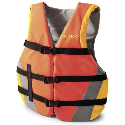 Gilet de Natation Intex - Fermeture à 3 boucles réglables - Équipement de sécurité - Publicité Gilet de Natation Intex - Fermeture à 3 boucles réglables - Équipement de sécurité - Publicité