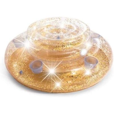 Intex Złota Glitter Foliowy Chłodnik z 5 podpórkami na kubki - Produkt wodny Intex Złota Glitter Foliowy Chłodnik z 5 podpórkami na kubki - Produkt wodny