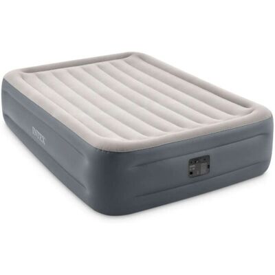 Intex Hellgraues Doppel-Luftbett - Komfort & Haltbarkeit Intex Hellgraues Doppel-Luftbett - Komfort & Haltbarkeit