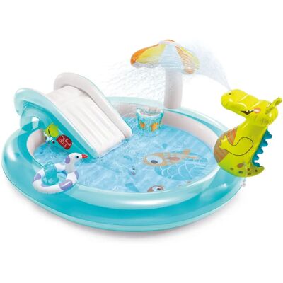 Intex Gator Play Center Inflatable Pool - Childrens Bubble Fun Intex Gator Play Center Inflatable Pool - Childrens Bubble Fun