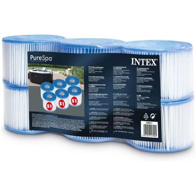 Intex 29011 Fehér spa szűrő készlet - Fürdőszobai kiegészítő Intex 29011 Fehér spa szűrő készlet - Fürdőszobai kiegészítő