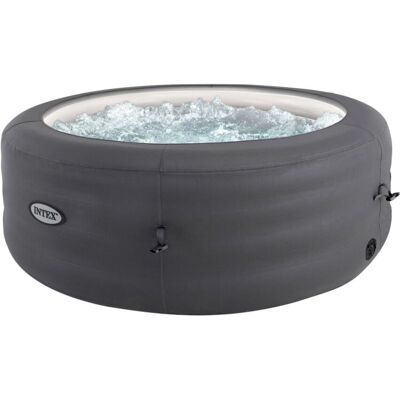 Intex Spa Gonfiabile Grigio 4 Posti - Sistema di Massaggio a Bolle Intex Spa Gonfiabile Grigio 4 Posti - Sistema di Massaggio a Bolle