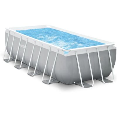 Intex 26790GN Grijze Opzetzwembad - Rechthoekig, 8418L Intex 26790GN Grijze Opzetzwembad - Rechthoekig, 8418L
