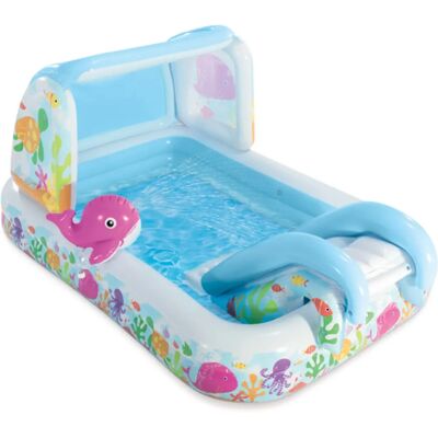 Intex 57447NP Piscina gonfiabile - Centro giochi con scivolo e ombrello Intex 57447NP Piscina gonfiabile - Centro giochi con scivolo e ombrello