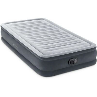 Intex Luftmatratze - DuraBeam ComfortPlushMidRise - Einzelschlafplatz, Grau Intex Luftmatratze - DuraBeam ComfortPlushMidRise - Einzelschlafplatz, Grau