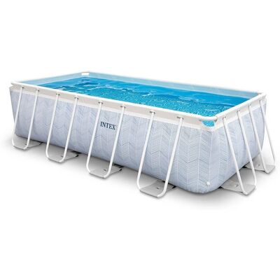 Intex 26780NP Yläpuutarhapool - Neliön muotoinen 6836L - Sininen, Valkoinen Intex 26780NP Yläpuutarhapool - Neliön muotoinen 6836L - Sininen, Valkoinen