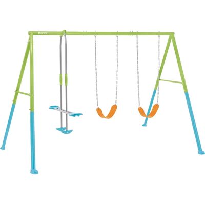 Équipement de Jeux Intex - Jeu à Balancer Double 343x211x254 cm - Publicité Équipement de Jeux Intex - Jeu à Balancer Double 343x211x254 cm - Publicité