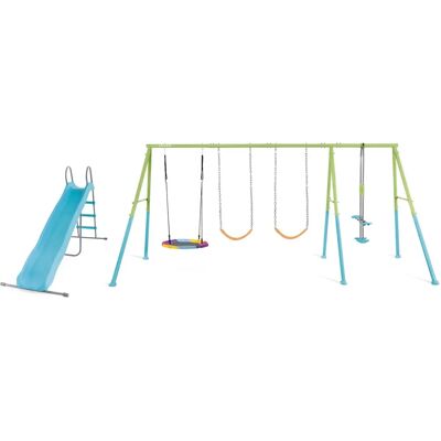 Ensemble de jeu Intex avec toboggan, balançoire octogonale, 2 sièges, balançoire nid - Aire de jeux - Publicité Ensemble de jeu Intex avec toboggan, balançoire octogonale, 2 sièges, balançoire nid - Aire de jeux - Publicité
