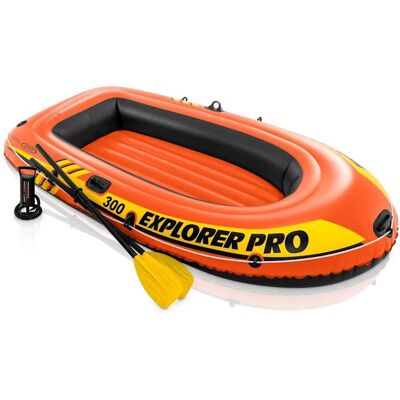 Bateau gonflable Intex Explorer Pro 300 - Avec rames et pompe - Publicité Bateau gonflable Intex Explorer Pro 300 - Avec rames et pompe - Publicité