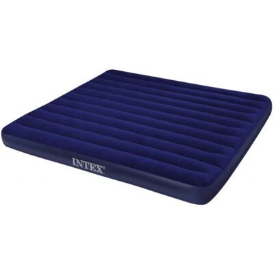 Intex King Downy Luchtmatras - Blauw - Opblaasbaar bed - 183x203x25 cm Intex King Downy Luchtmatras - Blauw - Opblaasbaar bed - 183x203x25 cm