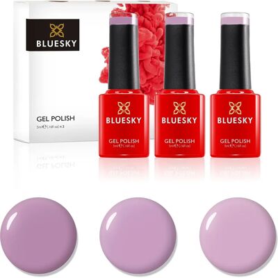 Marca Bluesky Modello - Set Smalti Gel - Argento, Oro, Rosa Nude - Gel Polish Marca Bluesky Modello - Set Smalti Gel - Argento, Oro, Rosa Nude - Gel Polish