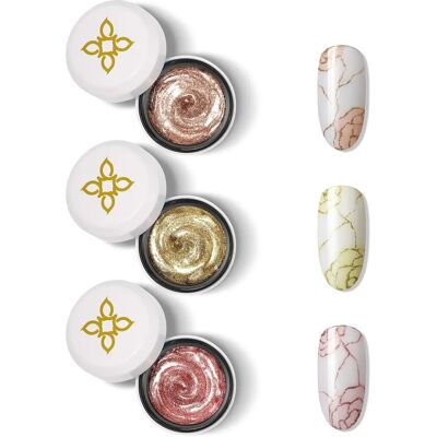 Bluesky - Metallic Sparkle Gel Pots - Bronze - Gold - Nail Art Bluesky - Metallic Sparkle Gel Pots - Bronze - Gold - Nail Art