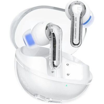 Bílé bezdrátové sluchátka Soundpeats Clear - Model s 12mm reproduktory Bílé bezdrátové sluchátka Soundpeats Clear - Model s 12mm reproduktory